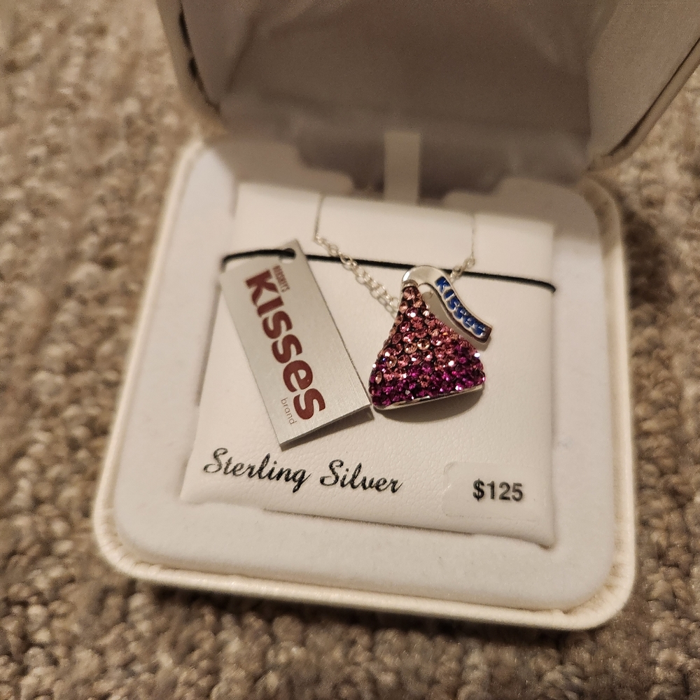 Hershey Kisses sterling silver necklace